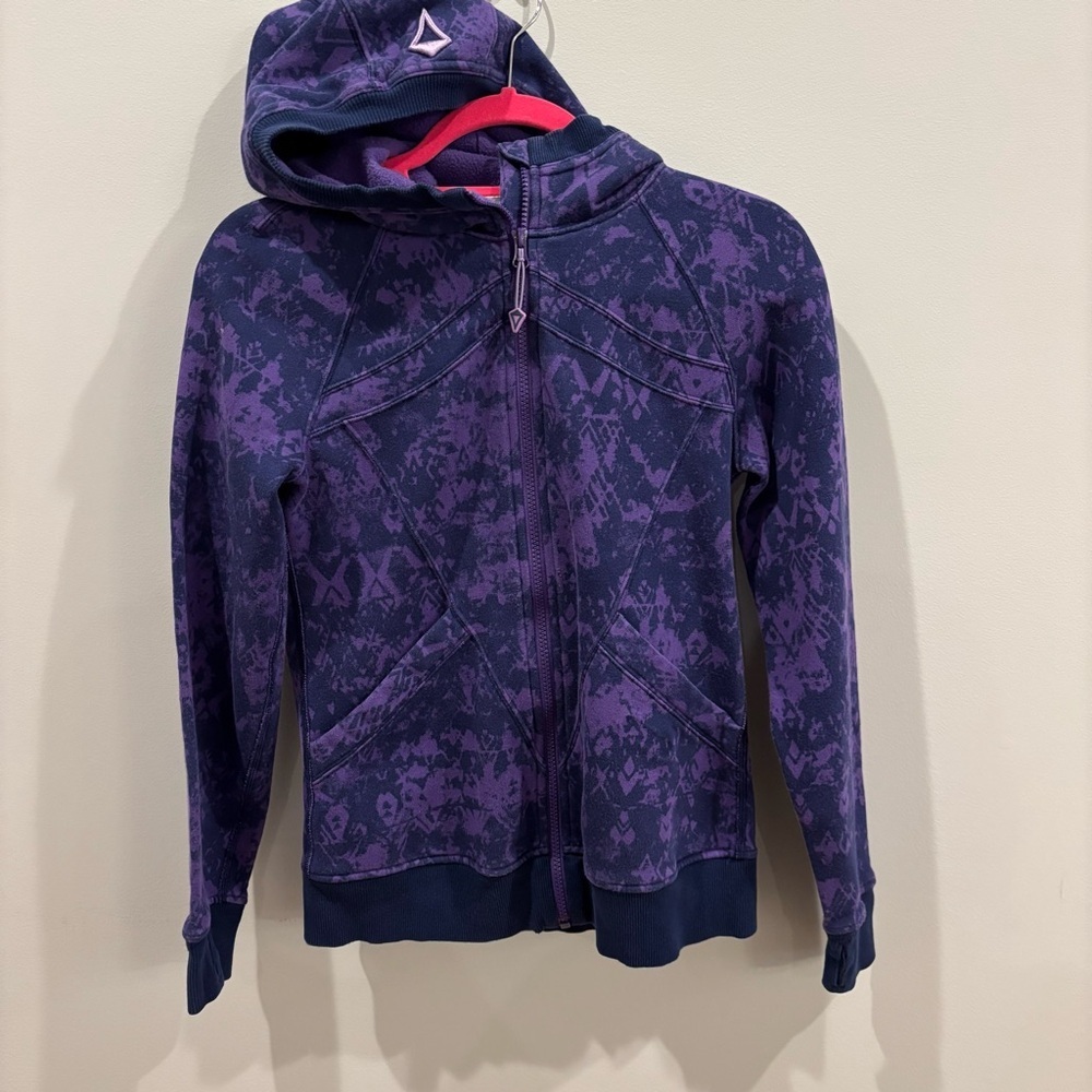 Ivivva Zip Up Hoodie Tribe Tides Petrol Purple